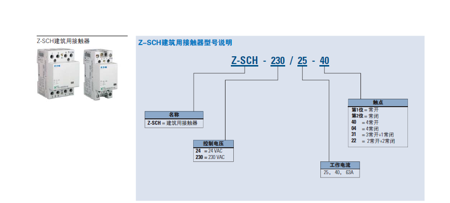 接触器式继电器DIL ET